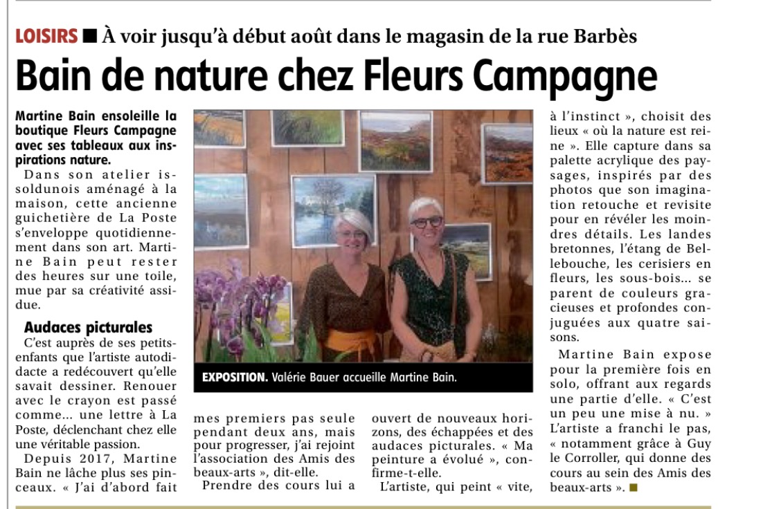 article journal Bain de nature chez Fleurs Campagne